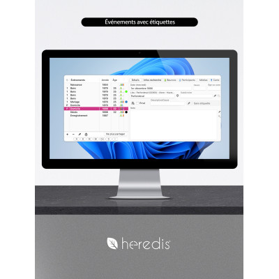 Mise à jour Heredis 2026 Pro pour Windows